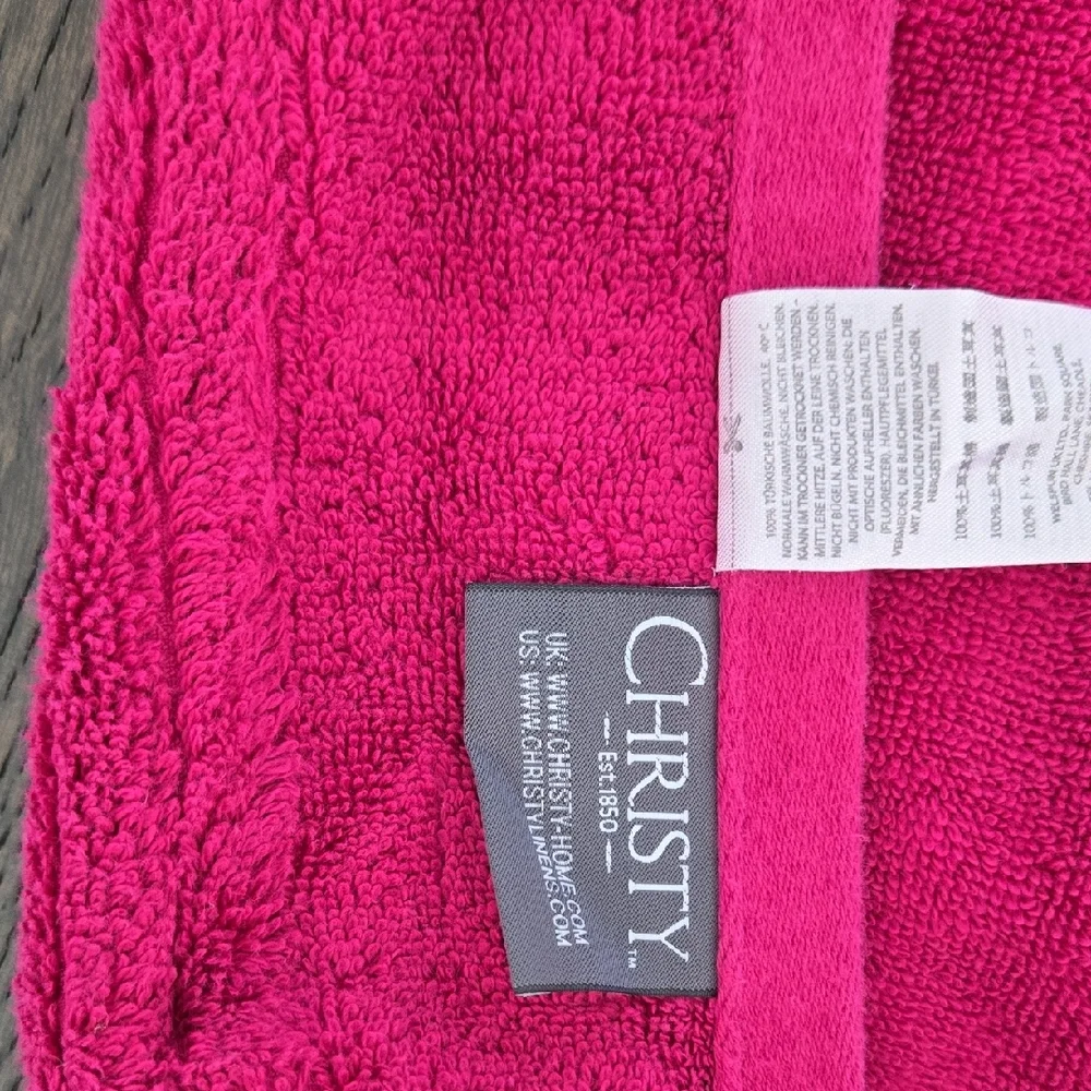 Pink Turkish Cotton Hand Towels - set of 3